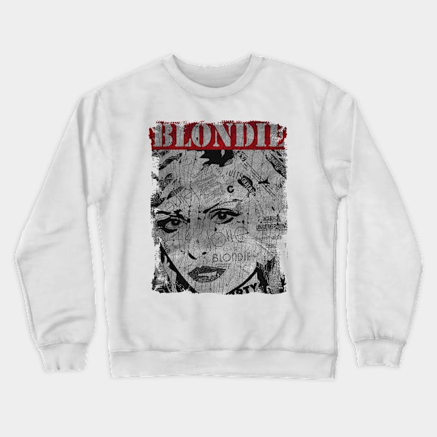 TEXTURE ART - BLONDIE ROCK Crewneck Sweatshirt by ZiziVintage